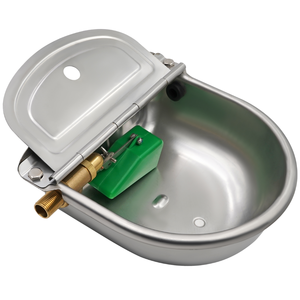 Ciotola per bere in acciaio inox di alta qualità per le piccole mucche pecore di lunga durata ecocompatibile zootecnia ciotola di acqua da latte - Product Image 1