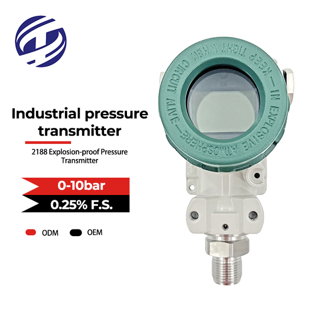 Factory Supply OEM ATEX Industrial Ex-proof Pressure Sensor 4-20mA Hart MODBUS RS485 Pressure Transmitter with Display