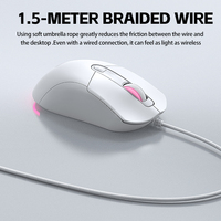 Souris de jeu T-WOLF G550 avec programmation macro mécanique, 7 couleurs lumineuses, 1200-7200 DPI, 6 boutons, en stock pour ordinateur de bureau et ordinateur portable