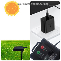 Lampe solaire étanche IP65 pour pelouse, projecteur robuste pour patio, trottoir, clôture, lampe super lumineuse pour jardin extérieur et aménagement paysager