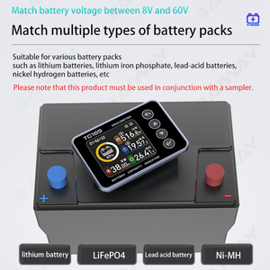 Máy đo điện áp, dung lượng pin xe máy điện, sạc xả pin xe đạp điện BW-TC169 8-90V 0-75A - Product Image 2