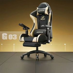 <span class=keywords><strong>Chaise</strong></span> d'e-sport réglable en hauteur, en <span class=keywords><strong>cuir</strong></span> PU, design ergonomique, confortable pour une longue assise sans fatigue, <span class=keywords><strong>chaise</strong></span> pivotante pour la maison - Product Image 5
