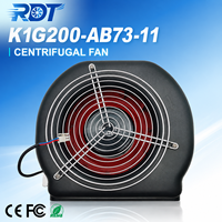 Ventilateur centrifuge EC à haut rendement, moteur à rotor externe, économie d'énergie, ventilation, K1G200-AB73-10-11, application de refroidissement HVAC