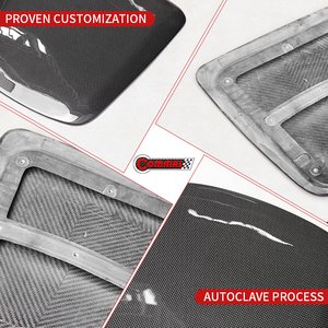 ฝาครอบเครื่องยนต์ด้านหลังสำหรับ Ferrari 296 GTB ทำจากคาร์บอนไฟเบอร์แห้ง แบบ OEM ฝาปิดแผงเครื่องยนต์ อะไหล่รถยนต์ - Product Image 3