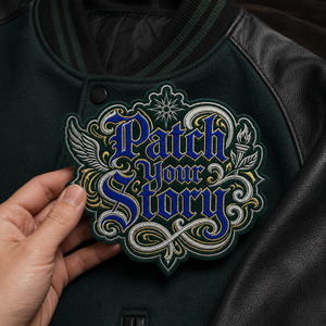 Wholesale Die Out 3D Chenille Embroidery Iron On Patch Letter Logo Custom Embroidered Patch - Product Image 1