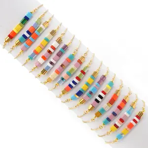 Go2boho радужные браслеты ювелирные изделия богемные красочные браслеты Япония ювелирные изделия Миюки Тила браслет-цепочка дружбы для девочек