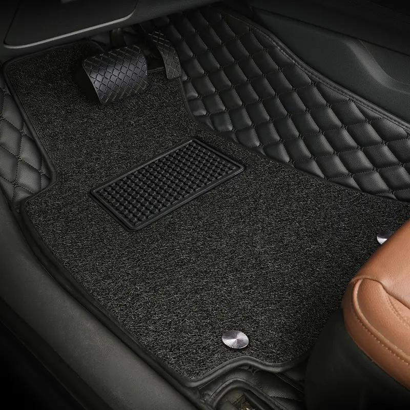 Tappetini per auto 3D personalizzati accessori interni tappetini per auto in pelle PU di lusso