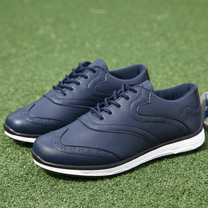 Chaussures de golf blanches pour hommes, à lacets, respirantes, avec semelle en caoutchouc, baskets de golf, chaussures de marche sur le parcours - Product Image 5