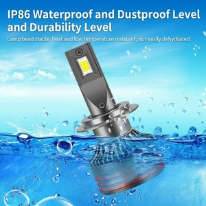 Faros LED Exclusivos para Automóvil, 120W de Alta Potencia, Ultra Brillantes, 12V, 12,000 Lúmenes, Modificación H1 H4 H7 9005 H8 <span class=keywords><strong>H9</strong></span>, Ajuste Universal - Product Image 4