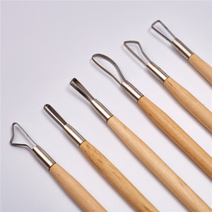 Xin Bowen 6PCS Cutter Clay <span class=keywords><strong>Tools</strong></span> strumenti di dettaglio in ceramica scultura in ceramica strumenti di dettaglio dell'ago Set di artigianato artistico in ceramica - Product Image 3