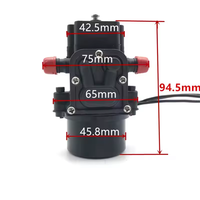 Pompe à eau sans balais Hobbywing 8L à haute vitesse de pulvérisation, compatible avec les batteries 12-14 S pour drones agricoles de protection des plantes