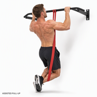 Ensemble de 5 bandes d'assistance pour tractions, bandes de résistance en latex haute résistance, entraînement de force, exercices, bandes de résistance en boucle, salle de sport à domicile