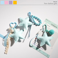 Ins-Style Schlüsselanhänger mit Krokodilleder-Optik aus PU, Spitze, Perlen, Pompon und Herz-Karabiner – Nischen-Accessoire für Mädchen, passend als Taschenanhänger