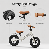 Vélo d'équilibre pour tout-petits de 12 pouces, couleur pastel, sans pédales, vélo d'apprentissage pour enfants, facile à transporter et à contrôler