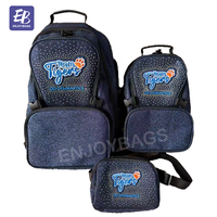 Sac à dos personnalisé pour équipe de cheerleading et studio de danse Allstars Worlds Competition avec fermeture éclair de toutes les couleurs en bleu marine pour filles