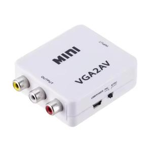 Convertisseur VGA vers RCA, adaptateur <span class=keywords><strong>PC</strong></span> vers TV, convertisseur VGA vers vidéo composite avec alimentation USB pour ordinateur portable, ancien téléviseur, home cinéma - Product Image 4