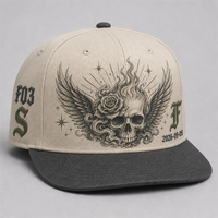 Cappello Snapback con Visiera Curva, Stampa Personalizzata, 5 Pannelli, Stile Trucker, Frontale in Schiuma, Rete Traspirante, Streetwear Urbano West Coast Gothic Chicano, Vendita all'Ingrosso