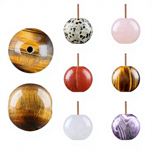 Porte-encens en pierre naturelle, forme tambour 25 mm, base de brûleur d'encens en cristal pour encens en bâtonnets, méditation, décoration intérieure, yoga, cadeau - Product Image 1