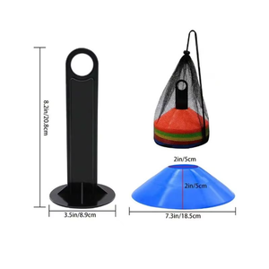 Coni da allenamento in PE resistenti <span class=keywords><strong>per</strong></span> calcio, coni a disco <span class=keywords><strong>per</strong></span> agilità con logo personalizzato <span class=keywords><strong>per</strong></span> allenamento fitness e calcio - Product Image 4