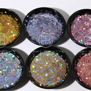 Groothandel Polyester Extra Fijne Glitter Poedernagels Holografische Mixed Chunky Glitter Polvo De Hadas Body Glitter