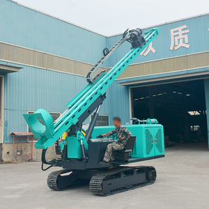 Pile driver solaire automoteur sur chenilles, foreuse hydraulique à couple élevé pour terrains accidentés, 360° °   Rotatif - Product Image 6