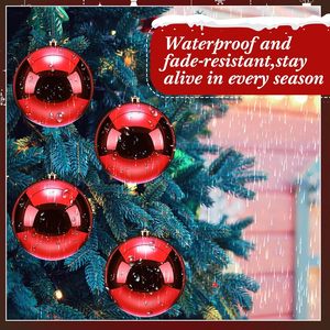 In Stock Xmas <b>Ornament</b> Plastic Christmas Ball 4cm-20cm Shiny Plastic Christmas Ball Bright Plated Christmas Ball <b>Tree</b> <b>Ornaments</b> - Product Image 3