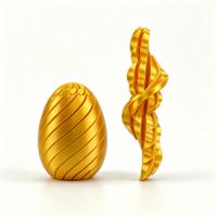 Office Desk Toy Hinged 3D Printed Fidget Egg Eco-Friendly PLA Articulated Design British Market Trend Gift Decoration