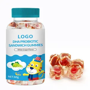 OEM OMEGA 3,6,9 DHA gummy fish oil kids vitamin gummy supplement probiotics gummy