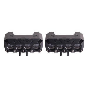 Sanvi 30W Super Bright White and Yellow LED Headlights Waterproof Motorcycles With Fish Eye Lenses Aftermarket for Cars - Product Image 2