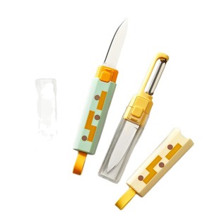 Geometric Fruit Knife Peeler 2 In 1 Portable Multifunctional Household Tool For Fruits And Vegetables - Product Image 4