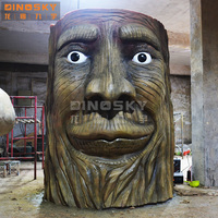 Arbre animatronique parlant avec voix et mouvements |   Arbre interactif en structure métallique pour aéroport, parc à thème et décoration de Noël en intérieur