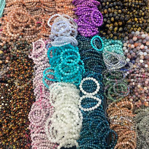 Diverses mode puissance naturelle guérison précieuse pierre précieuse Bracelet rond luxe Rose Quartz cristal perlé Bracelet femmes - Product Image 6