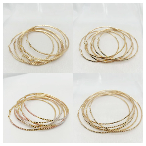 Boucles d'oreilles créoles torsadées épaisses et fines XUPING en cuivre plaqué or 14k 18k, plusieurs couleurs, grandes tailles, vente en gros - Product Image 2