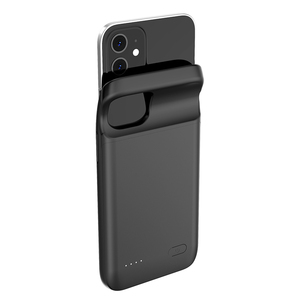 <span class=keywords><strong>Custodia</strong></span> <span class=keywords><strong>Batteria</strong></span> Portatile per Telefono Nera in TPU Morbido + ABS Design per iPhone 12 Pro Max 4800mAh - Product Image 2