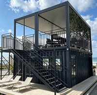 Conteneur de restauration rapide OEM ODM de haute qualité, café-restaurant, cuisine, café en aluminium de 40 pieds
