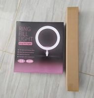 Ring Light 10 inci dengan Tripod Stand dan Holder Ponsel untuk Live Streaming Video YouTube, Ring Light LED Desktop Dimmable untuk Studio