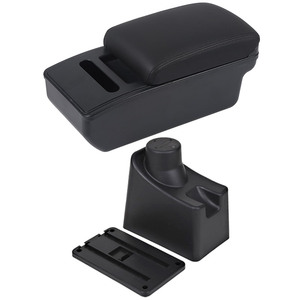 Reposabrazos Vtear ABS con USB y Portavasos para Renault <span class=keywords><strong>Sandero</strong></span> 2016-2018 - Accesorio de Almacenamiento Interior para el Coche - Product Image 1