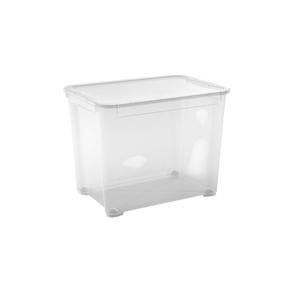 Contenitore in Plastica Trasparente a Forma di T 55.5X39 H. 42.5CM 70LT - Product Image 1