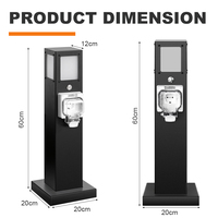 Enchufe de Extensión de Corriente de Estilo Europeo 220-250V con Clasificación IP66, Control Remoto Wi-Fi, CE/ROHS, de Acero Inoxidable de Alta Calidad