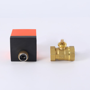 Vanne à bille électromagnétique à trois fils et double commande, vanne thermostatique en laiton fileté pour la climatisation et le chauffage au sol - Product Image 1