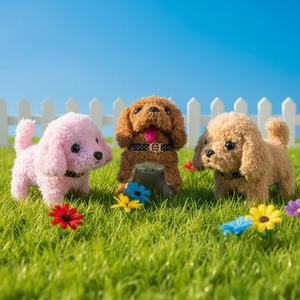 Oso de Peluche Eléctrico Transfronterizo con Collar, Juguete Eléctrico de Peluche para Niños que Camina, Ladra y Mueve la Cola - Product Image 2
