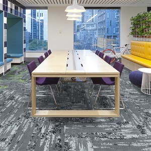 Dalles de moquette modernes, douces, insonorisées, colorées, en polypropylène, avec support en PVC, <span class=keywords><strong>à</strong></span> emboîtement, <span class=keywords><strong>à</strong></span> boucles épaisses, pour la maison - Product Image 4