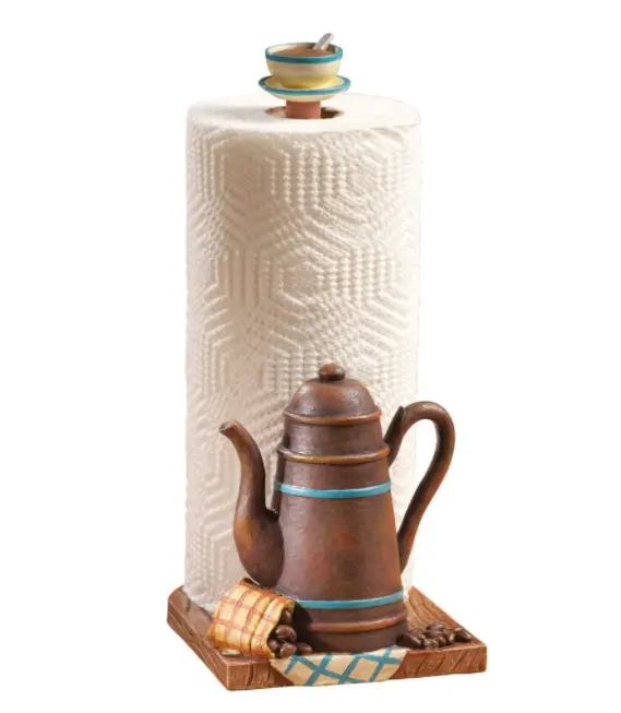 Resin Coffee Pot Kitchen Paper Towel Holder