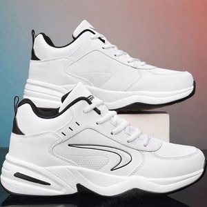 Zapatos Deportivos de Lujo para <span class=keywords><strong>Hombre</strong></span>, Transpirables, Ligeros, Impermeables, Negros, con Cordones, Plantilla Elevadora, Suaves, para Verano - Product Image 4