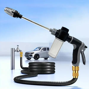 <span class=keywords><strong>Pistolet</strong></span> de lavage haute pression pour voiture et usage domestique avec longue perche et poignée caoutchoutée, outil de qualité avec buse - Product Image 1