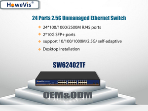 24*2.5G RJ45 Security CCTV <strong>IP</strong> Camera Network Switch With 2*10G SFP Ports for Enterprise Ethernet - Product Image 2
