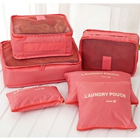 FF2484 valise de voyage Cubes d'emballage organisateurs de tri de vêtements sacs de rangement 6 Set Cubes d'emballage de bagages