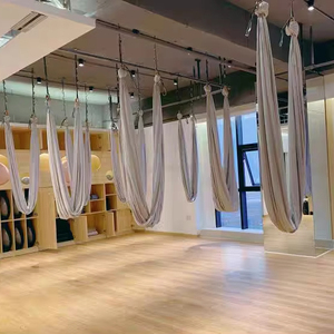 Hamac de yoga aérien et balançoire de yoga en <span class=keywords><strong>tissu</strong></span> de soie et taffetas de nylon, style dernier cri, professionnel, durable et élastique - Product Image 1