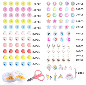 Kit de Fabricación de Pulseras de Cuentas para Niños, Cuentas de Letras en Colores Pastel, Set de Manualidades de Joyería - Product Image 5