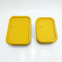 Boîte à lunch portable en silicone bento pour enfants sans bpa avec pack de 2 compartiments à 3 compartiments